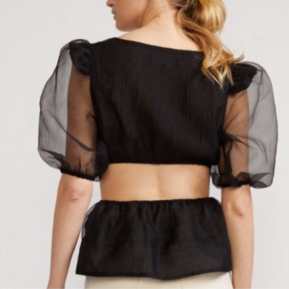 Cynthia Rowley New With Tags Attached Gracie Organza Top in a Size Large - Picture 3 of 16